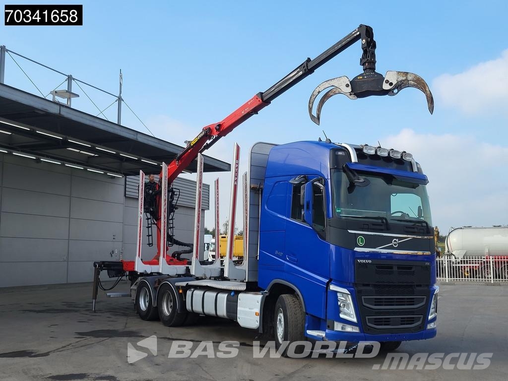 Volvo FH 540 6X4 Palfinger M120Z96 Crane Holztransport R Tovornjaki za hlode