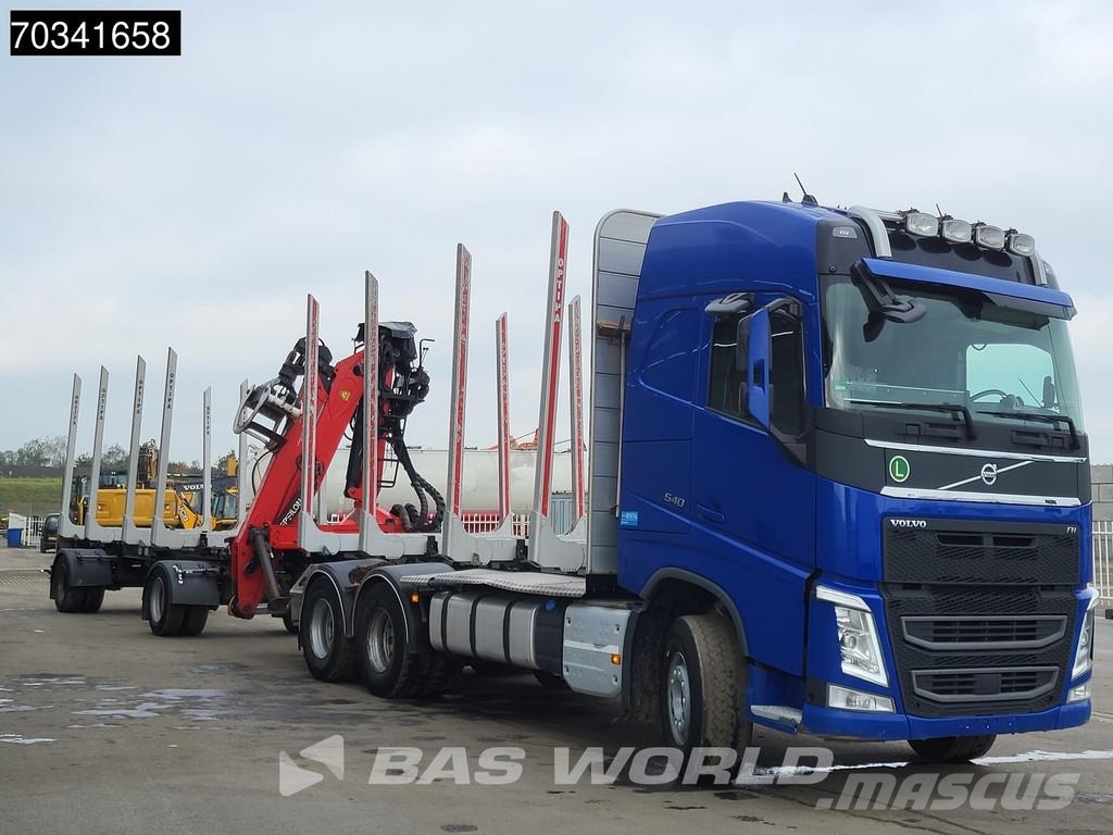 Volvo FH 540 6X4 Palfinger M120Z96 Crane Holztransport R Tovornjaki za hlode