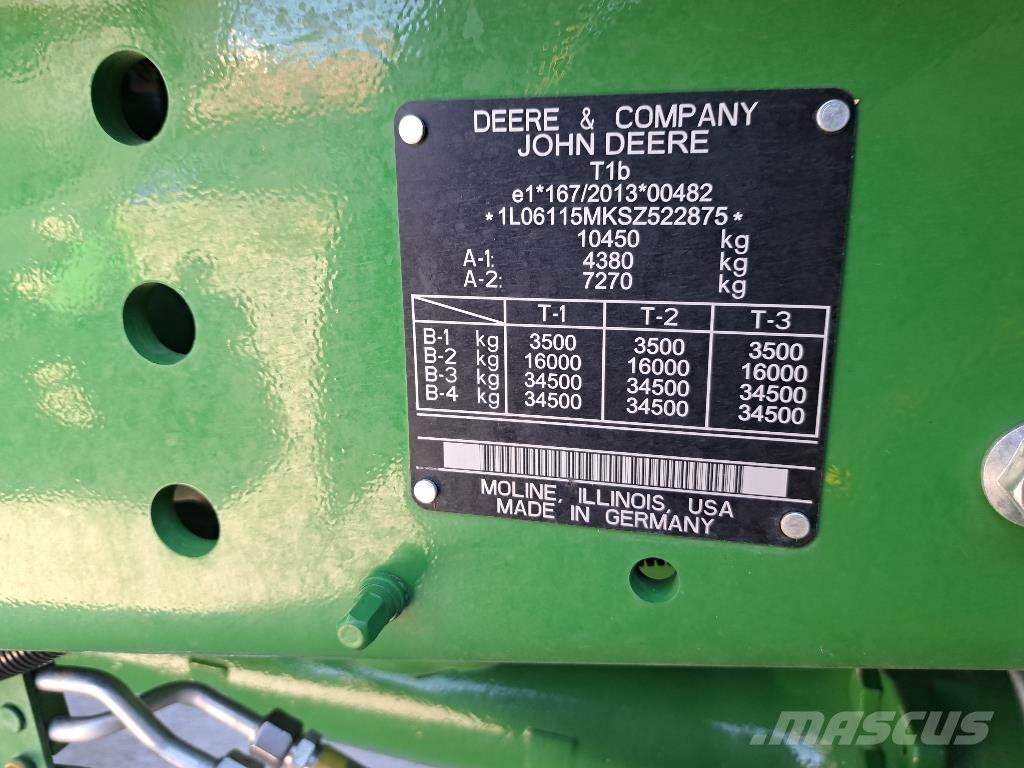 John Deere 6M115 Tracteur
