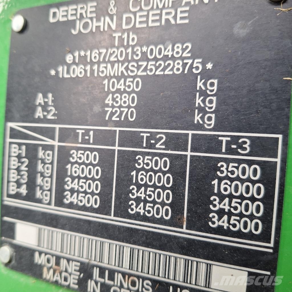John Deere 6M115 Tractores