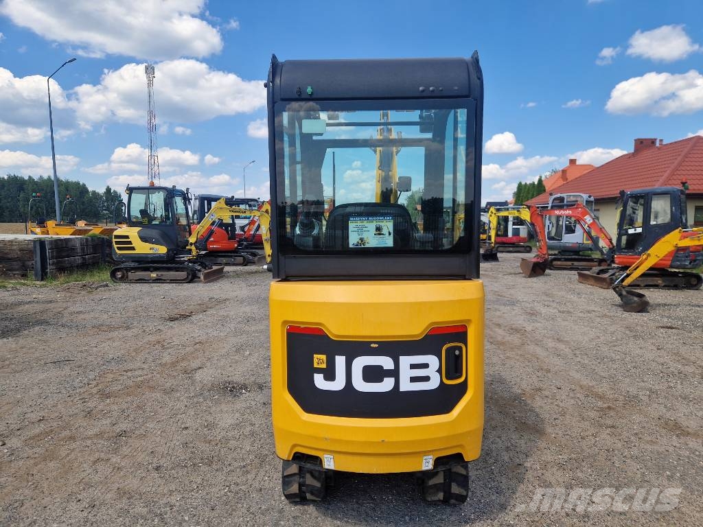 JCB 15 C-1 2019r  popokazowa  240mtg Mini ekskavatörler, 7 tona dek