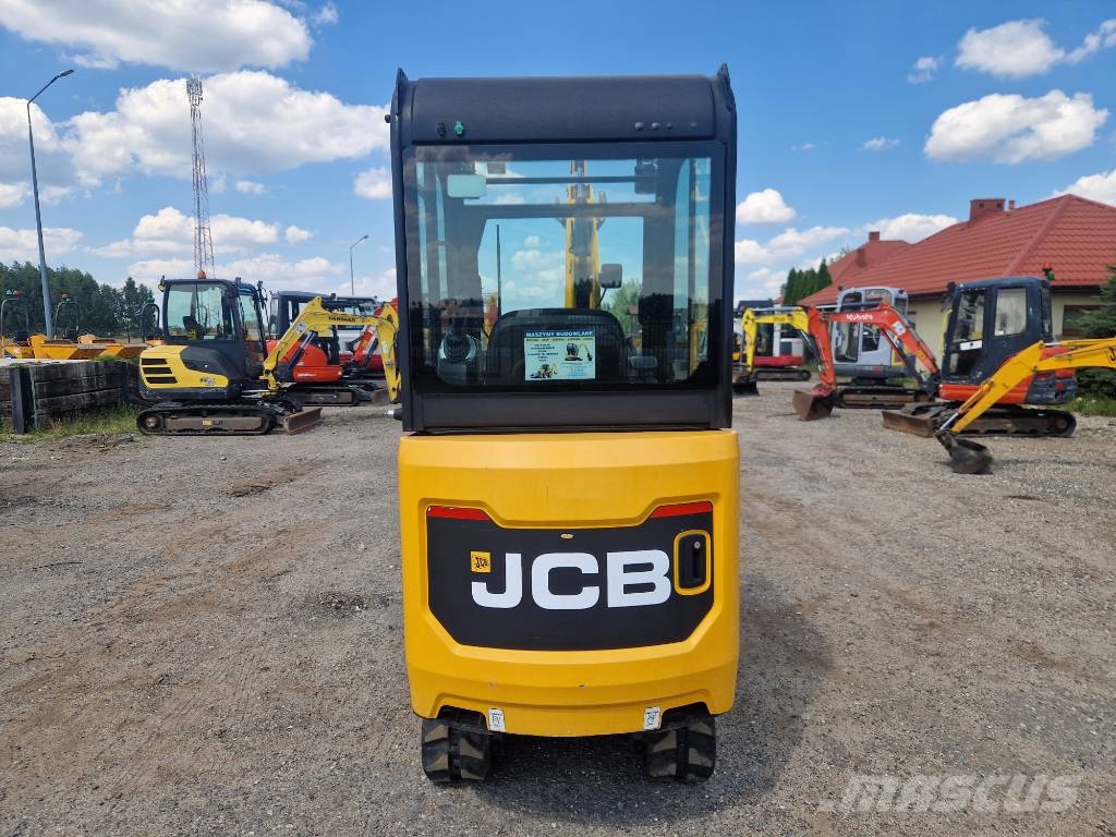 JCB 15 C-1 2019r  popokazowa  240mtg Mini ekskavatörler, 7 tona dek