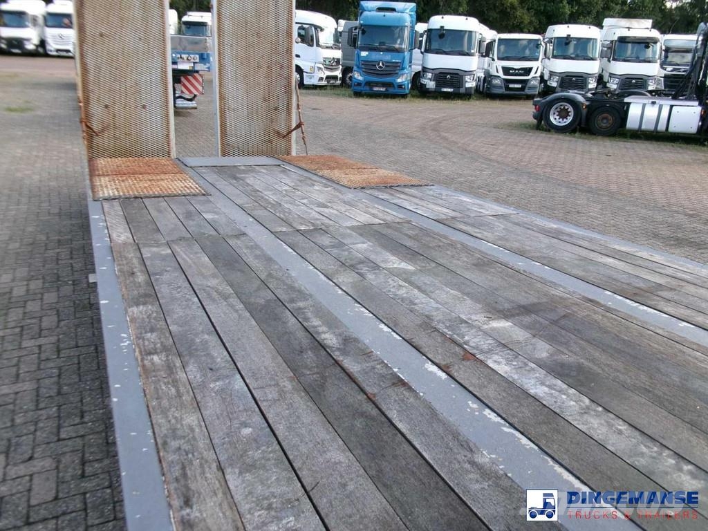 King 2-axle platform drawbar trailer 14t + ramps Platformy / Przyczepy z otwieranymi burtami