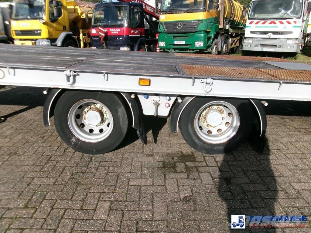 King 2-axle platform drawbar trailer 14t + ramps Platformy / Przyczepy z otwieranymi burtami