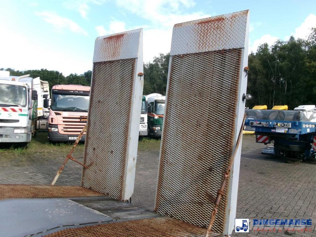 King 2-axle platform drawbar trailer 14t + ramps Platformy / Przyczepy z otwieranymi burtami