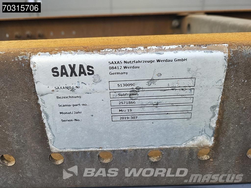 Scania P500 P 6X2 2500kg Ladebordwand Lift+steering axle ケーブルリフト着脱式トラック