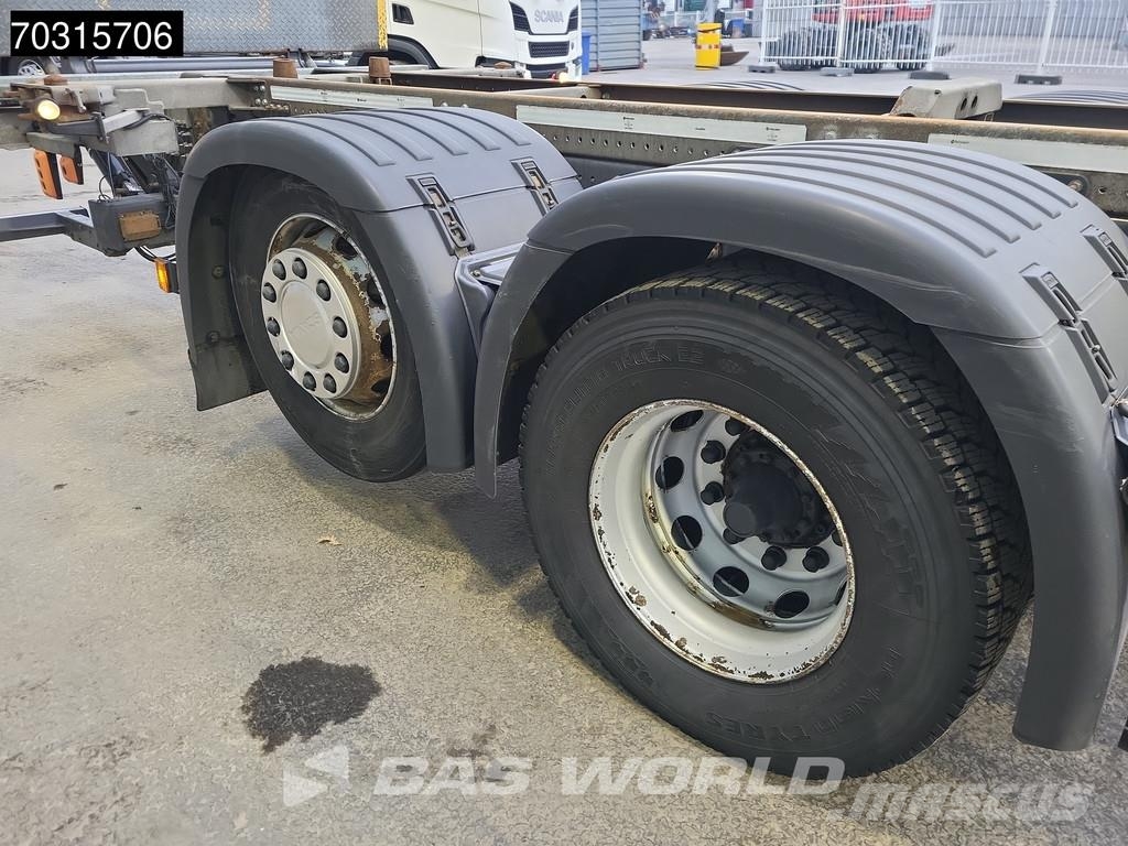 Scania P500 P 6X2 2500kg Ladebordwand Lift+steering axle ケーブルリフト着脱式トラック
