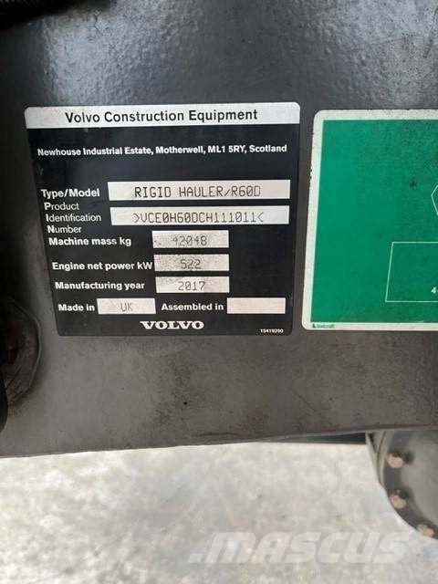 Volvo R60D Starre dumpers