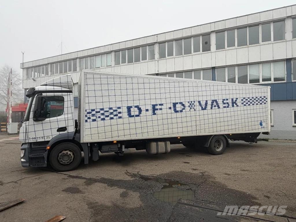 Mercedes-Benz Antos 1827 4X2 EURO 6 GESLOTEN BOX MET KLEP Camiones con caja de remolque