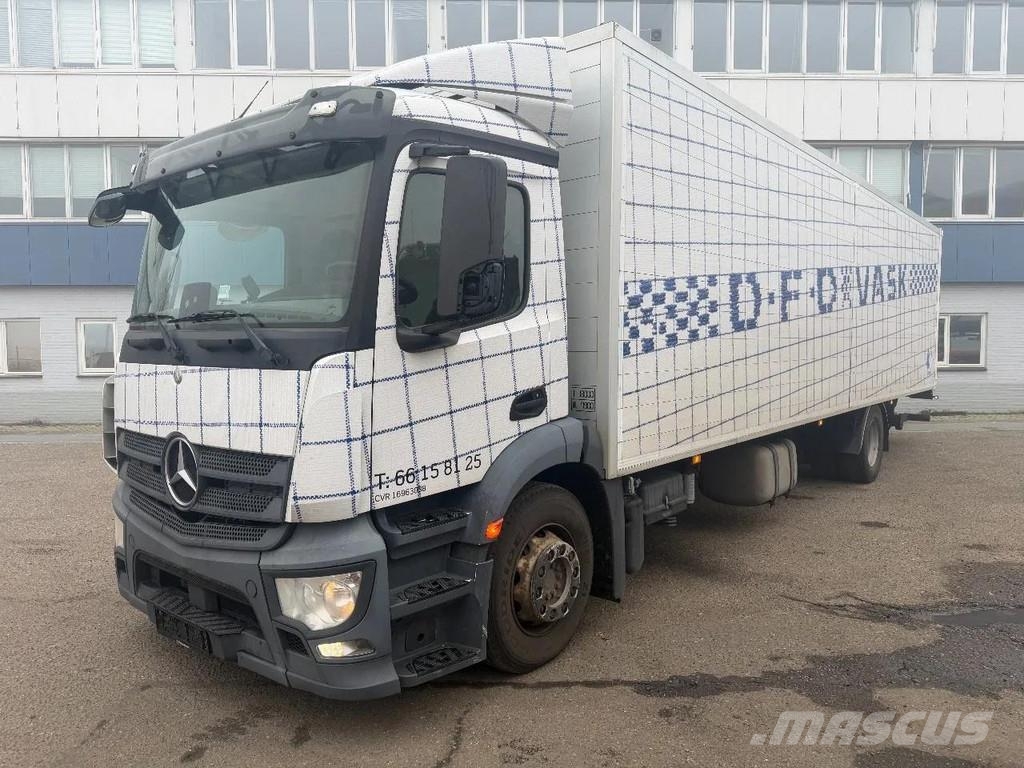 Mercedes-Benz Antos 1827 4X2 EURO 6 GESLOTEN BOX MET KLEP Camiones con caja de remolque