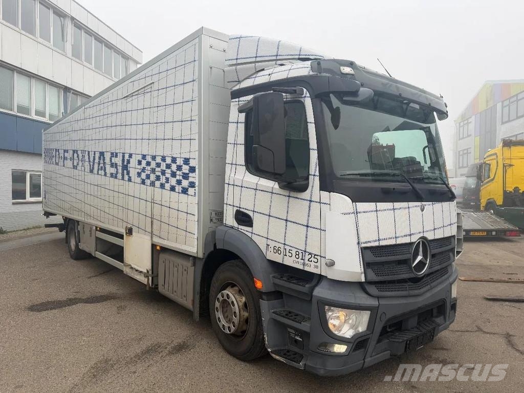 Mercedes-Benz Antos 1827 4X2 EURO 6 GESLOTEN BOX MET KLEP Camiones con caja de remolque