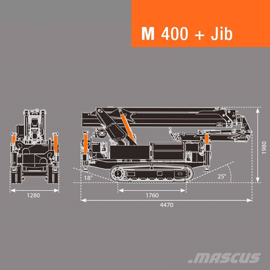 BG Lift M400 Mini-rupshijskraan | Minikraan | Rupskraan Minikranen