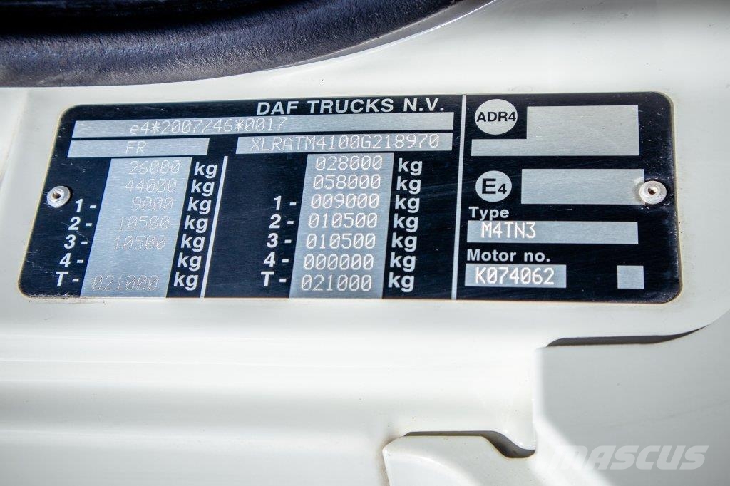 DAF CF 450-6X4+FASSI18T/M(3EXT)-78500KM 平ボディー