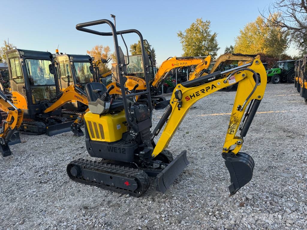 Sherpa WE12 KUBOTA motor minikotró Mini ekskavatoriai < 7 t