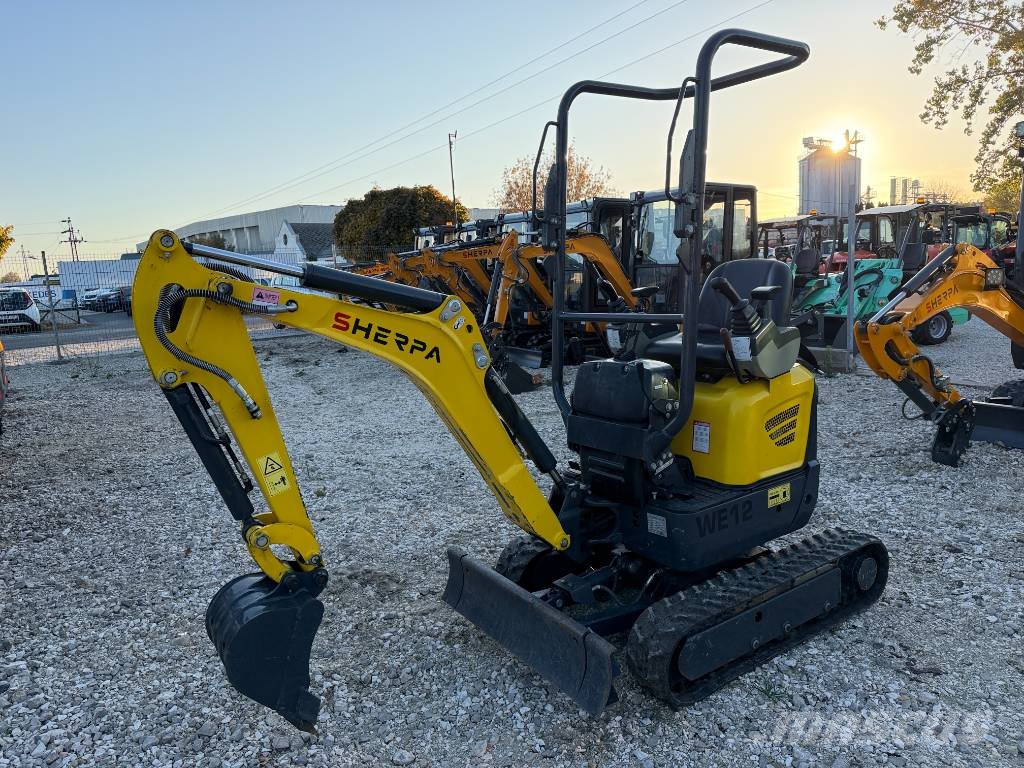 Sherpa WE12 KUBOTA motor minikotró Mini ekskavatoriai < 7 t