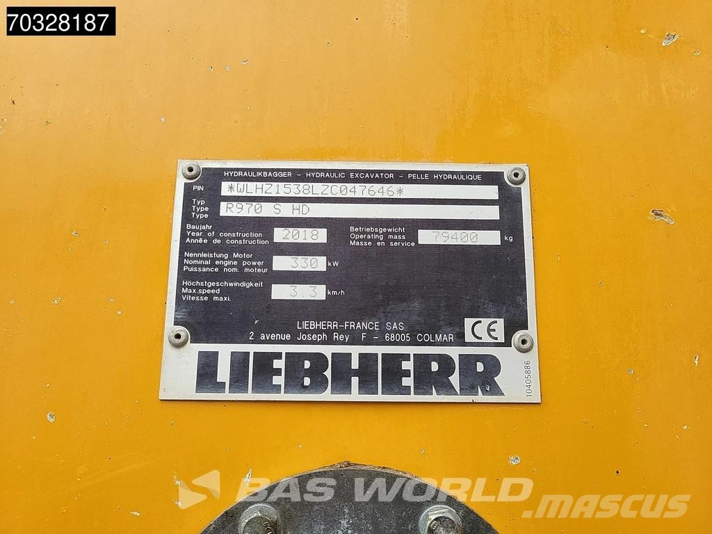 Liebherr R970 S HD Excavadoras sobre orugas