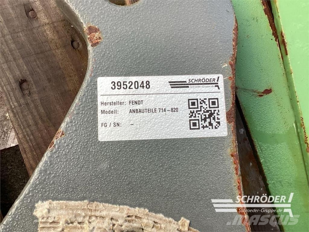 Fendt FRONTLADERANBAUTEILE 714-820 Etukuormaimet ja kaivuulaitteet