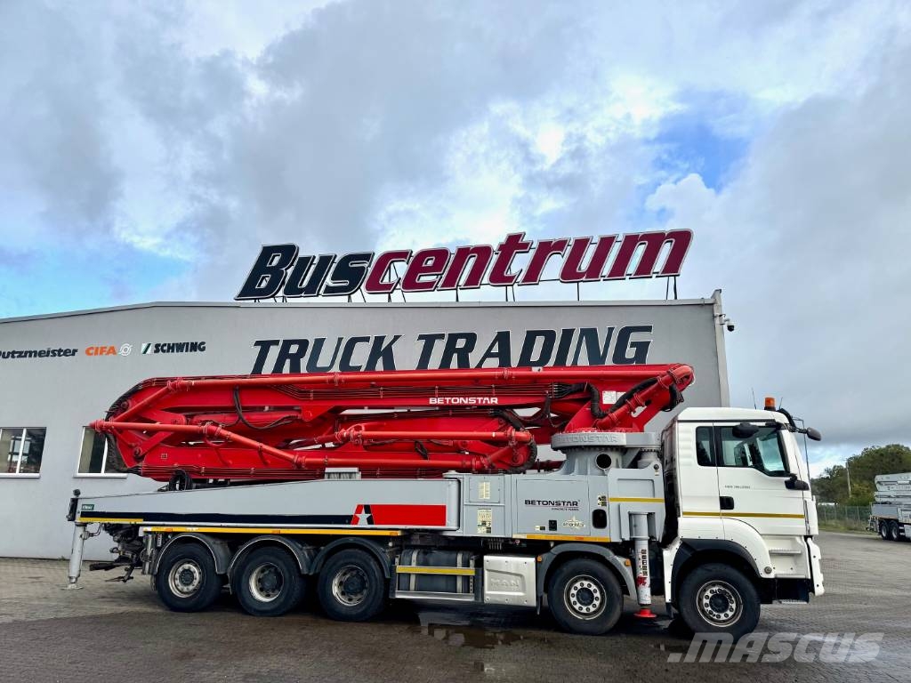 MAN TGS 50.500 Betonstar 58.16-7RZ Camiões bomba Betão
