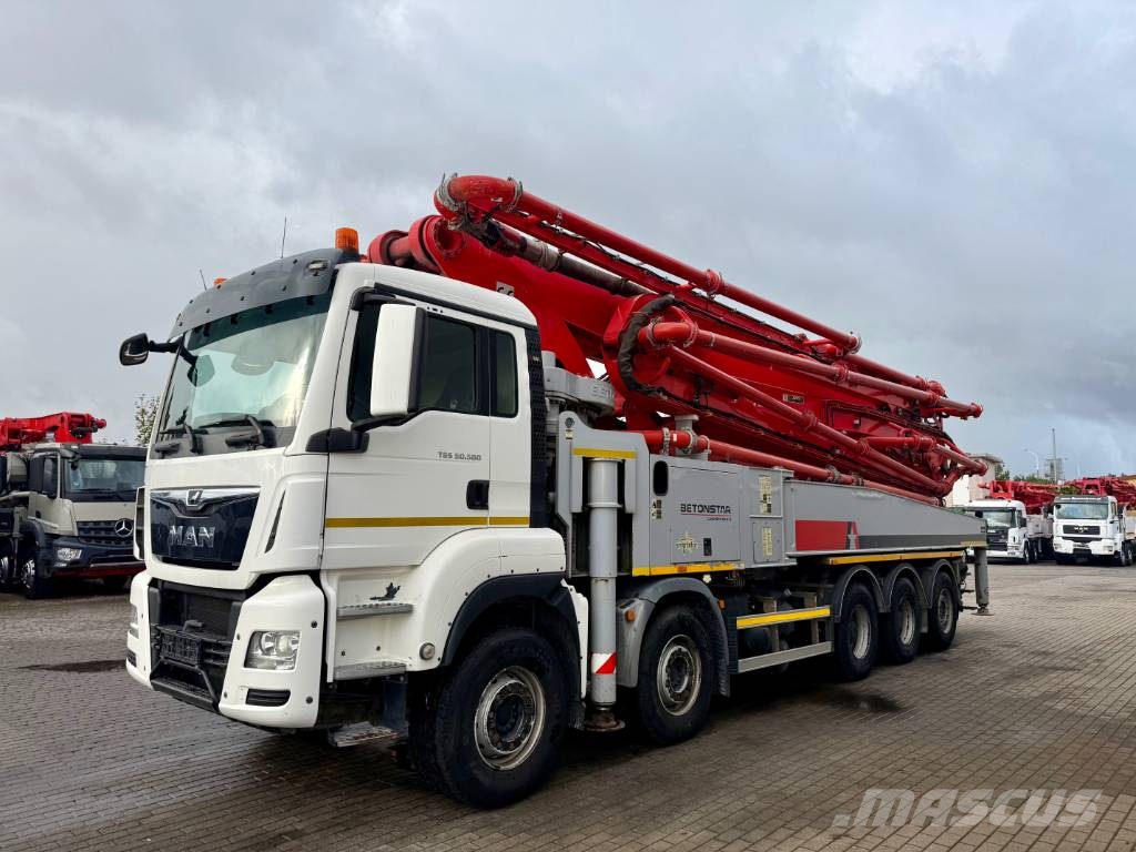 MAN TGS 50.500 Betonstar 58.16-7RZ Camiões bomba Betão