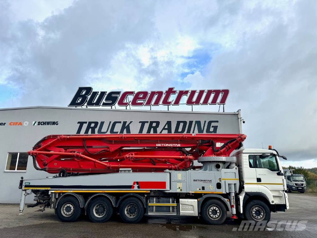 MAN TGS 50.500 Betonstar 58.16-7RZ Camiões bomba Betão