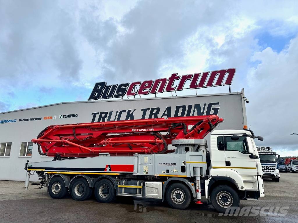 MAN TGS 50.500 Betonstar 58.16-7RZ Camiões bomba Betão