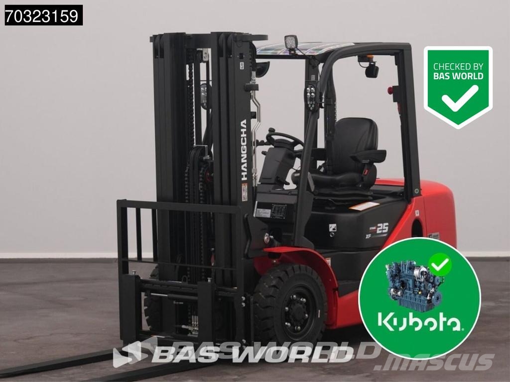 Hangcha CPCD25 FACTORY WARRANTY – KUBOTA ENGINE - CE شاحنات الديزل