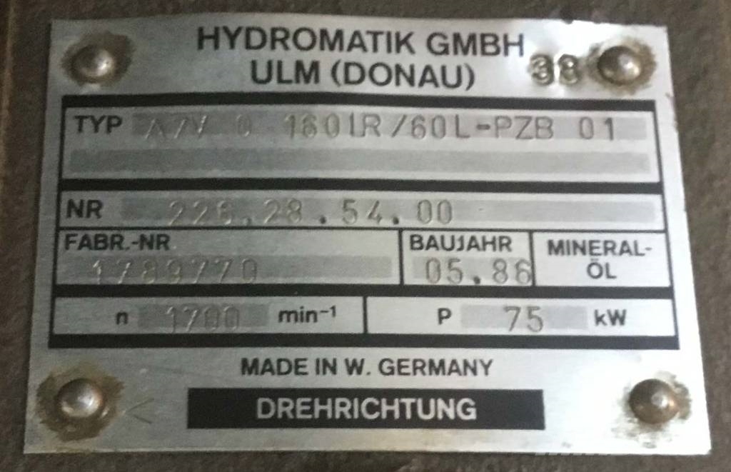 Hydromatik A7V0160LR هيدروليات