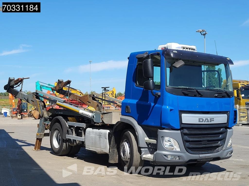 DAF CF 370 4X2 13tons Absetzkipper skiploader Automati Skip loader trucks