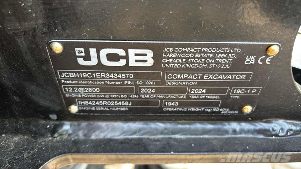JCB 19C-1 Miniescavadeiras < 7t (Mini escavadeiras)