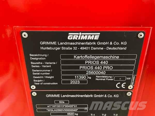 Grimme PRIOS 440 Otra maquinaria agrícola