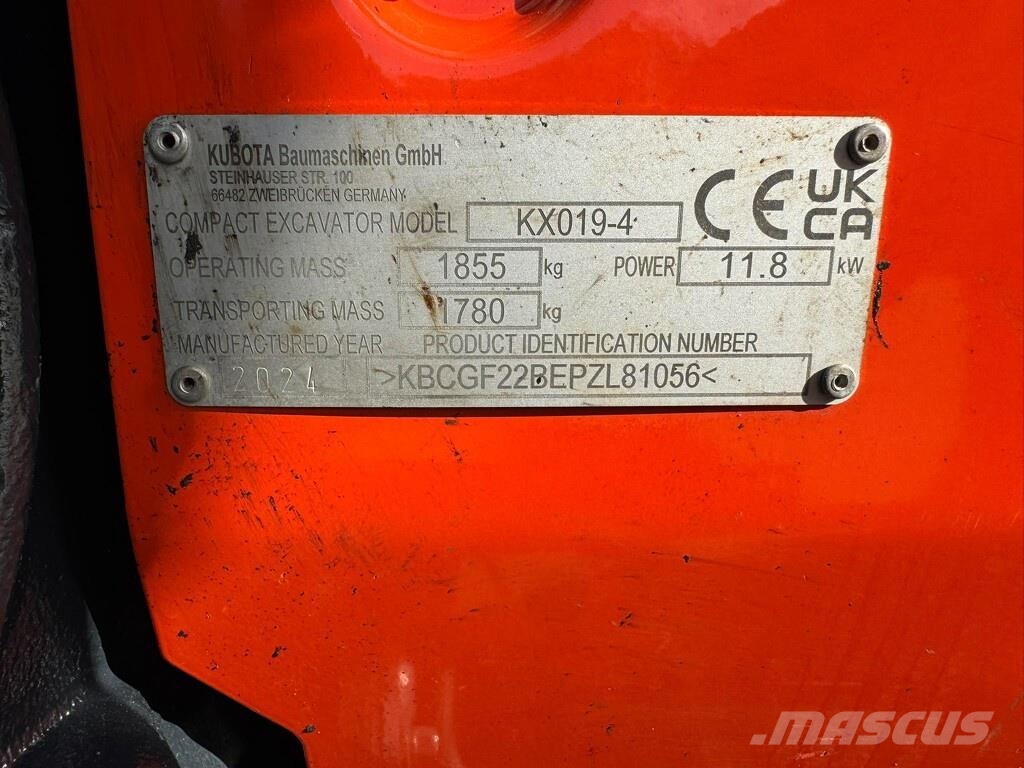 Kubota kx019-4 minigraver Miniekskavaatorid < 7 t
