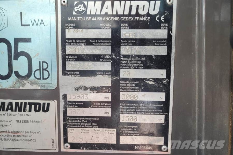 Manitou M30-4 Valid Inspection, *Guarantee, Diesel, 4x4 Dr شاحنات الطرق الوعرة
