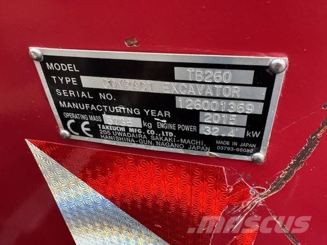 Takeuchi TB 260 V4 Midikaivukoneet 7t - 12t
