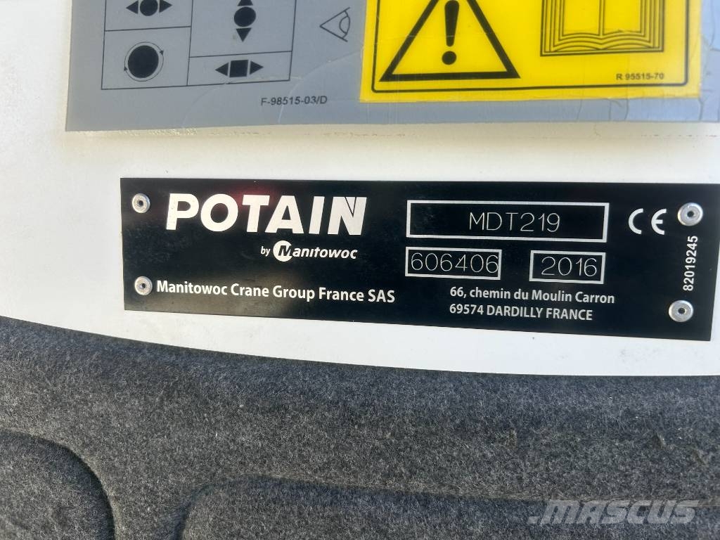 Potain MDT 219 J10 Tornkraanad