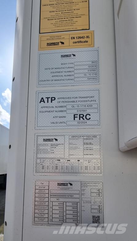 Schmitz Cargobull Trailer Reefer Multi Temp Straight Koel-vries opleggers