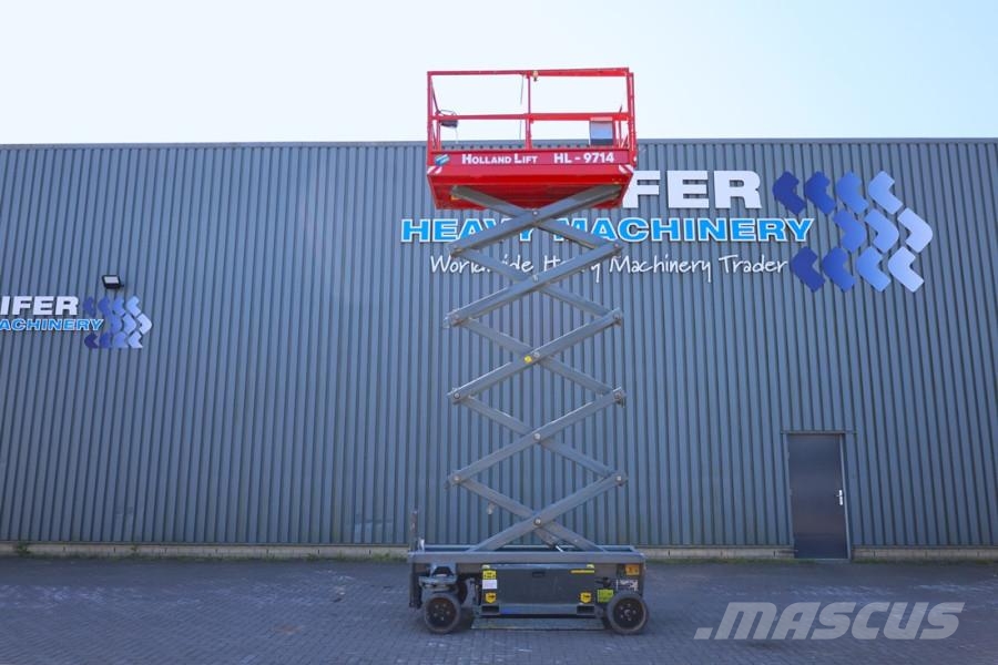 Holland Lift Ecostar HL-9714 Electric, 12m Working Height, 325k Nůžková zvedací plošina