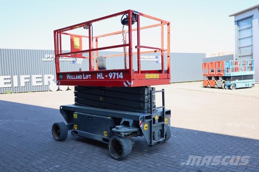 Holland Lift Ecostar HL-9714 Electric, 12m Working Height, 325k Nůžková zvedací plošina