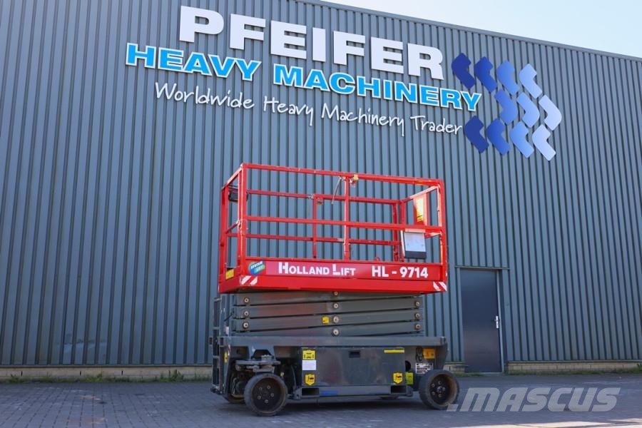 Holland Lift Ecostar HL-9714 Electric, 12m Working Height, 325k Nůžková zvedací plošina