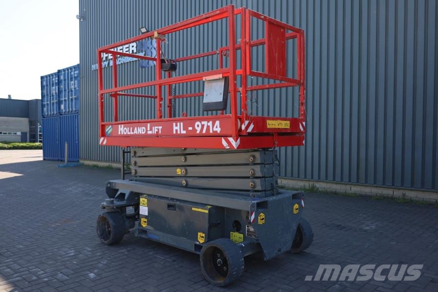 Holland Lift Ecostar HL-9714 Electric, 12m Working Height, 325k Nůžková zvedací plošina