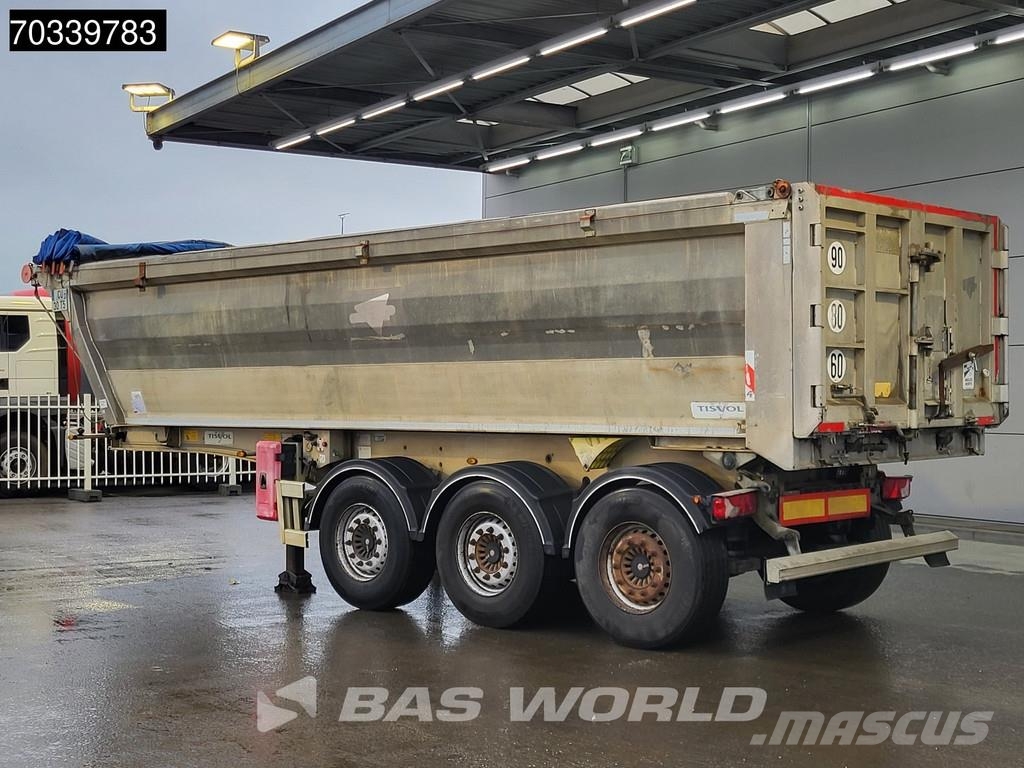 TISVOL A-830140-EALVR 3 axles ALU 24m3 Lift Axle Kippipuoliperävaunut