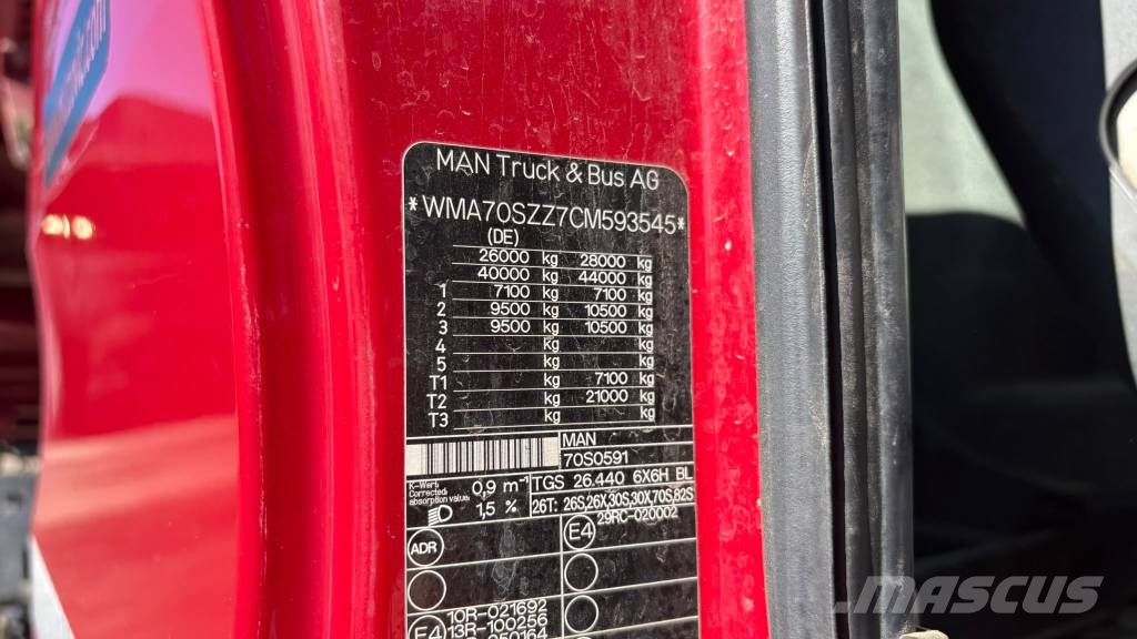 MAN TGS 26.440 6X6 MEILLER BORDMATIC TIPPER Lastbiler med tip