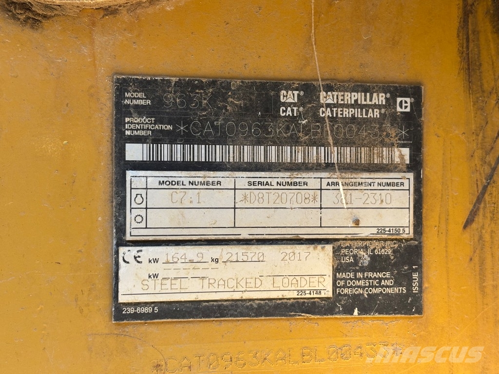 CAT cat963K Φορτωτές με ερπύστριες