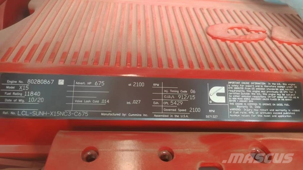 Cummins 80280867 construction machinery engine Motorer