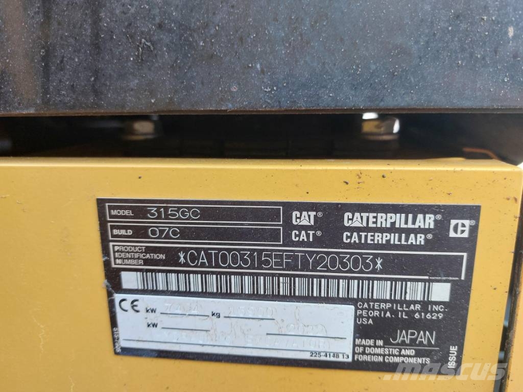 CAT 315 Next Gen Bagri goseničarji