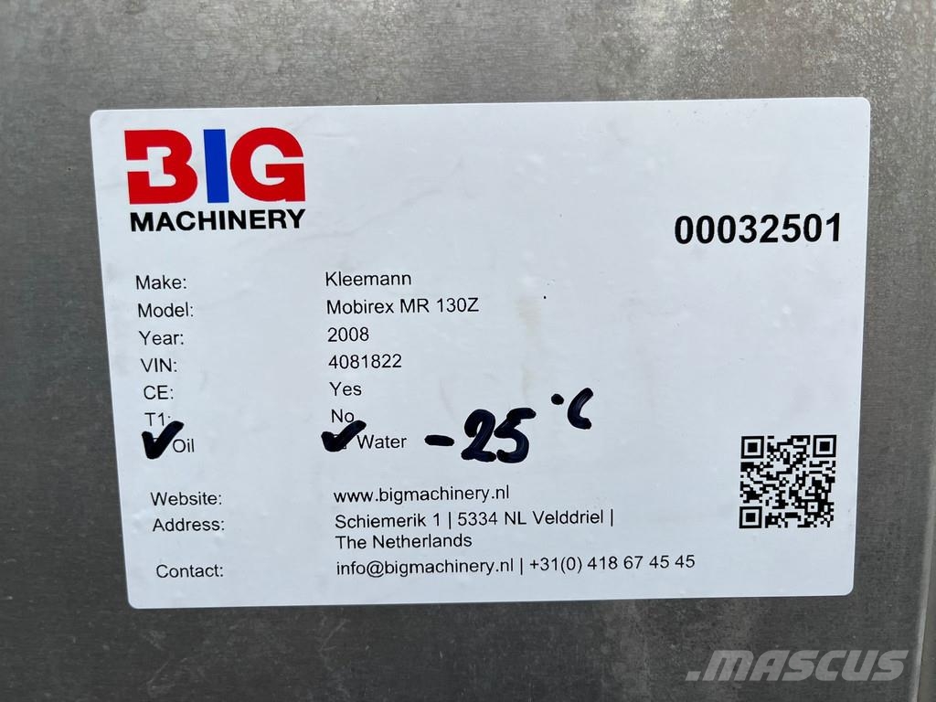 Kleemann Mobirex MR130Z Impact Crusher جراشات