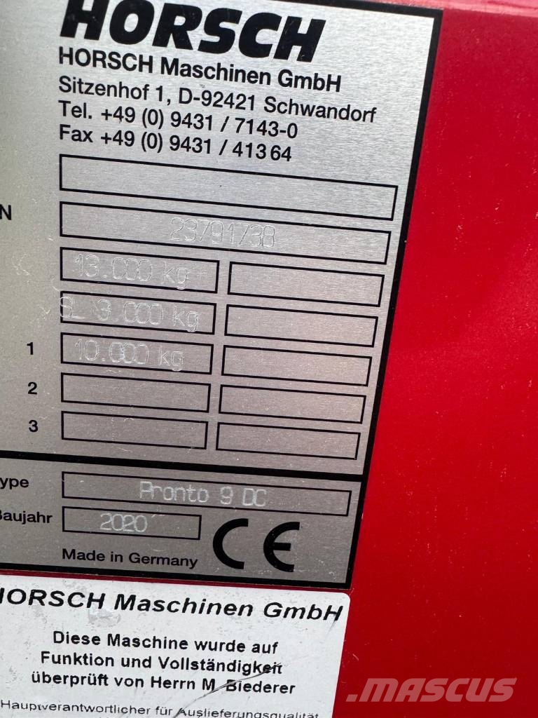 Horsch Pronto 9 DC G+F مثاقيب