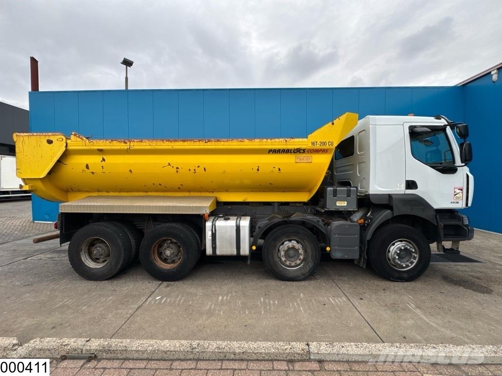 Renault Kerax 480 Dxi 8x4, EURO 5, Steel suspension, Hydro Kipper
