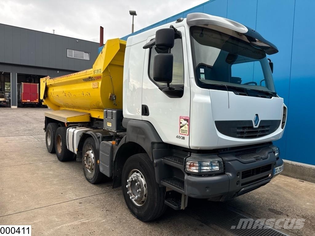 Renault Kerax 480 Dxi 8x4, EURO 5, Steel suspension, Hydro Kipper