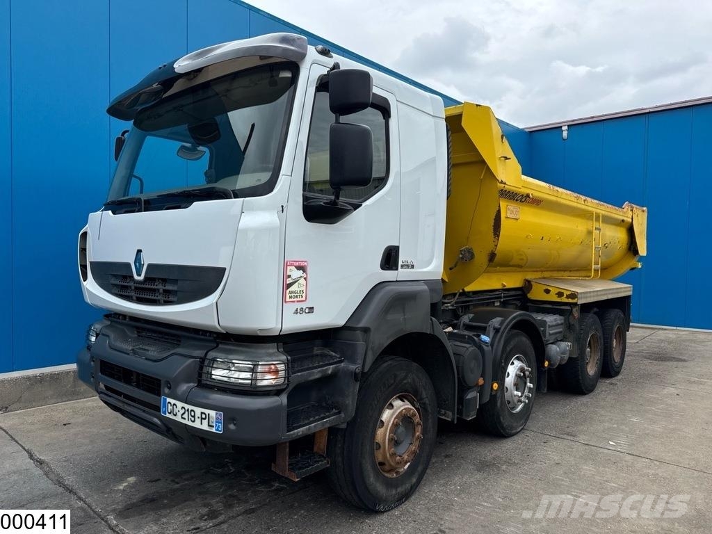 Renault Kerax 480 Dxi 8x4, EURO 5, Steel suspension, Hydro Kipper