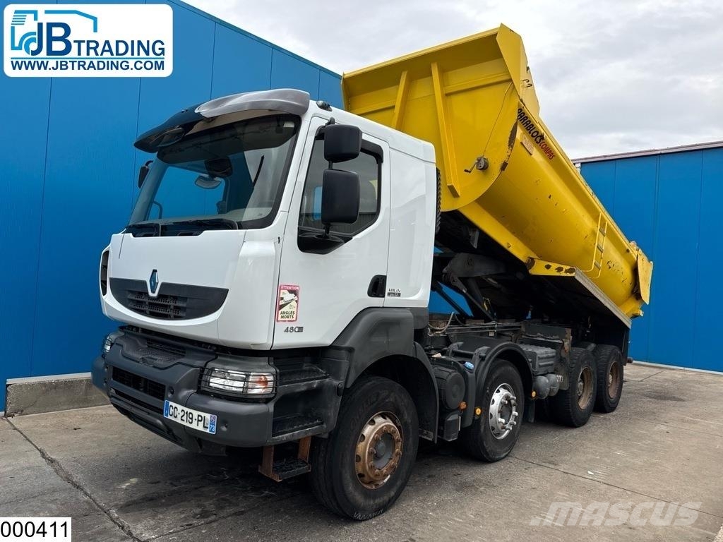 Renault Kerax 480 Dxi 8x4, EURO 5, Steel suspension, Hydro Kipper